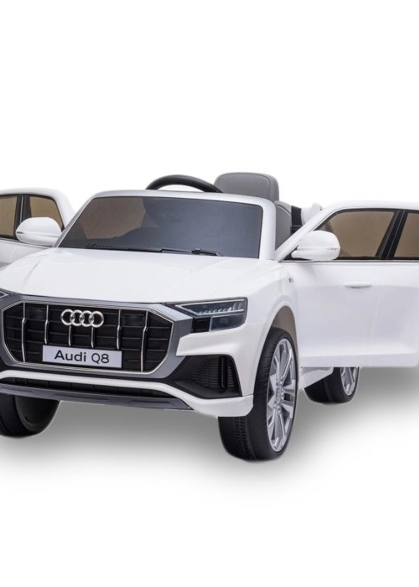 Audi Q8 witte elektrische Kinderauto