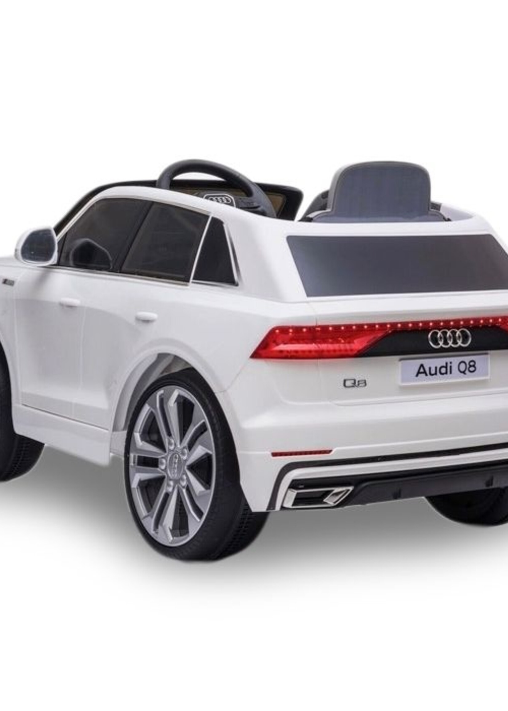 Audi Q8 witte elektrische Kinderauto