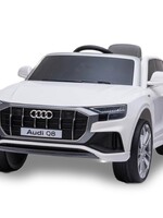 Audi Q8 Quattro witte elektrische Kinderauto