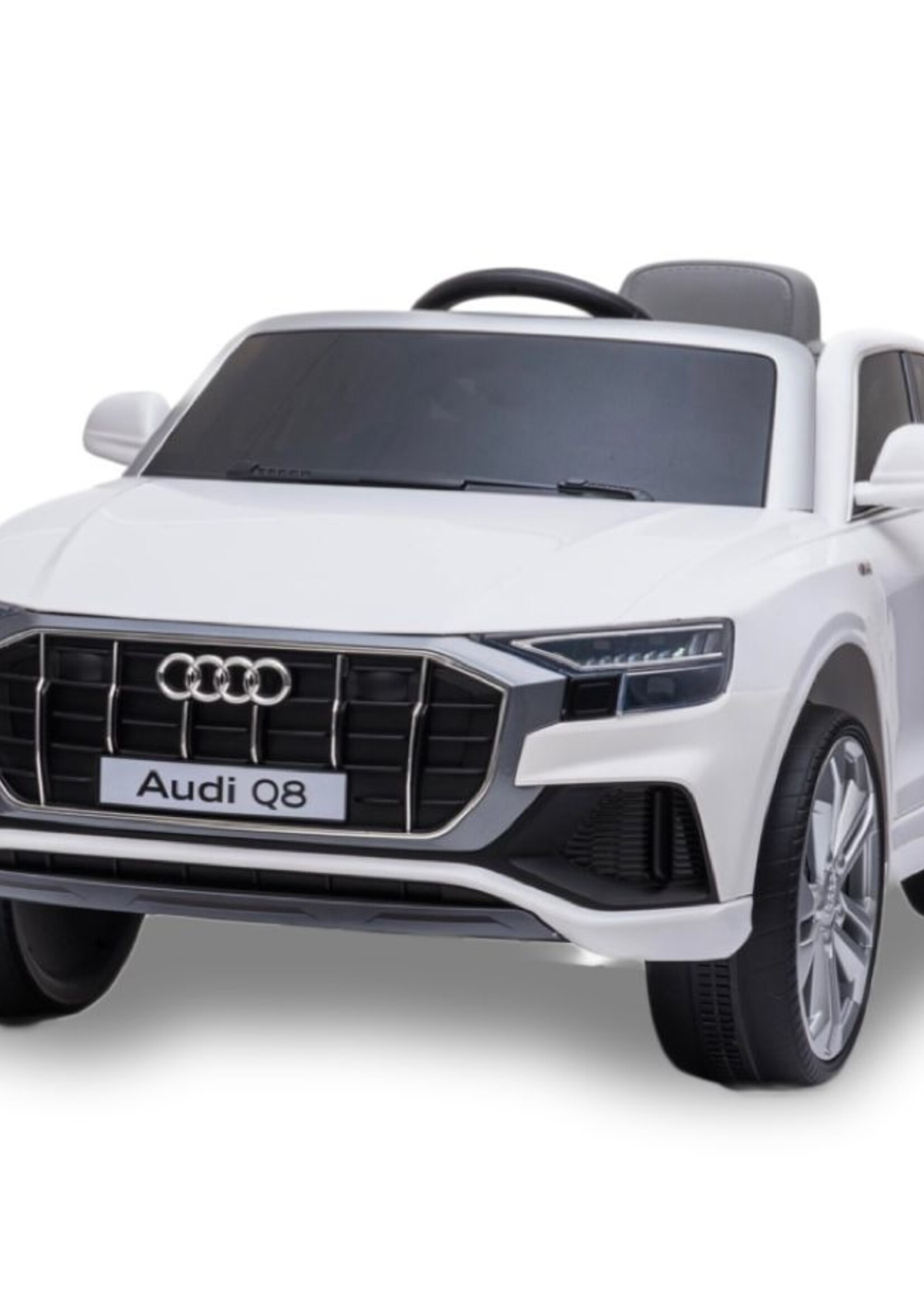 Audi Q8 witte elektrische Kinderauto