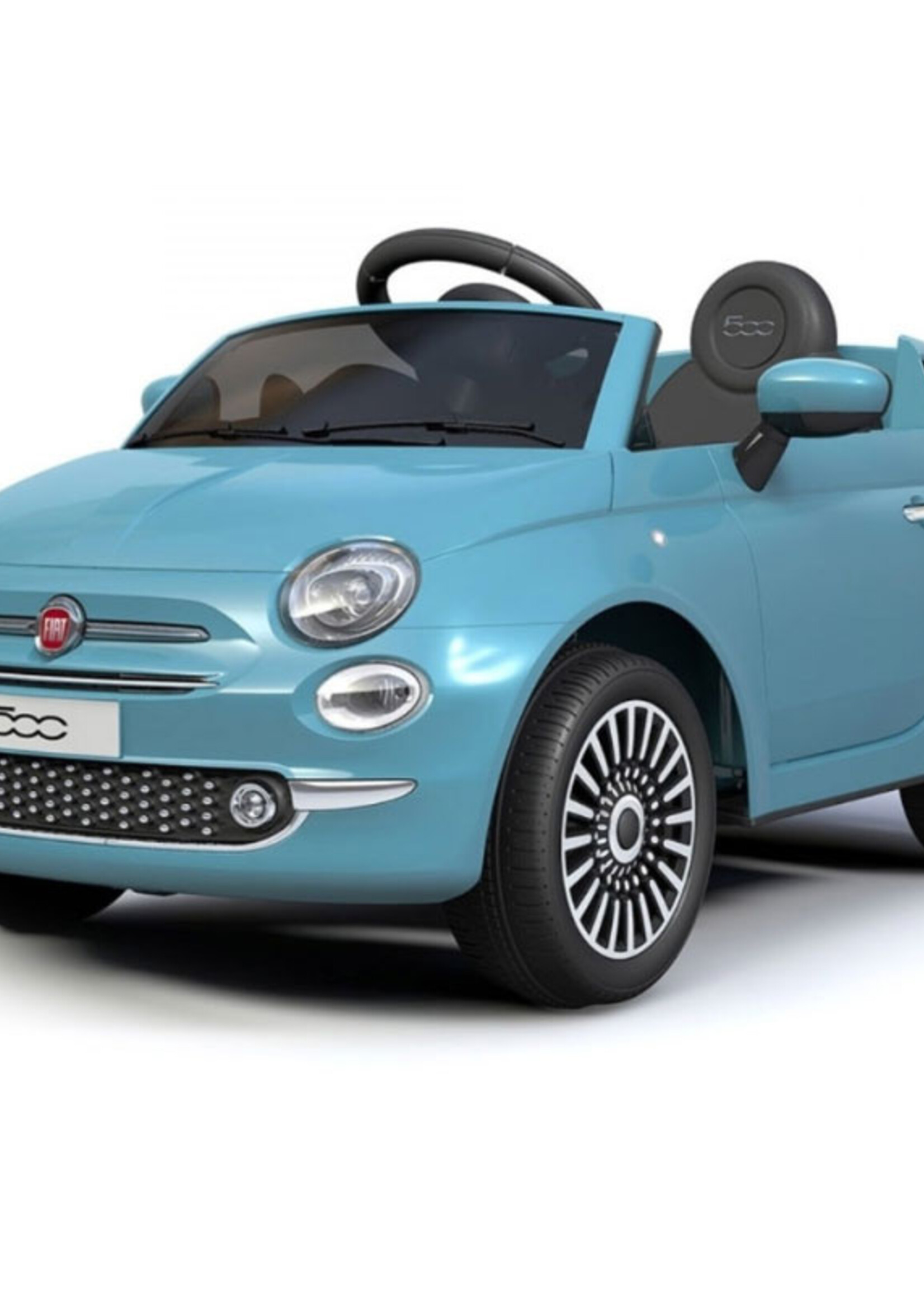 Fiat 500 blauwe elektrische Kinderauto