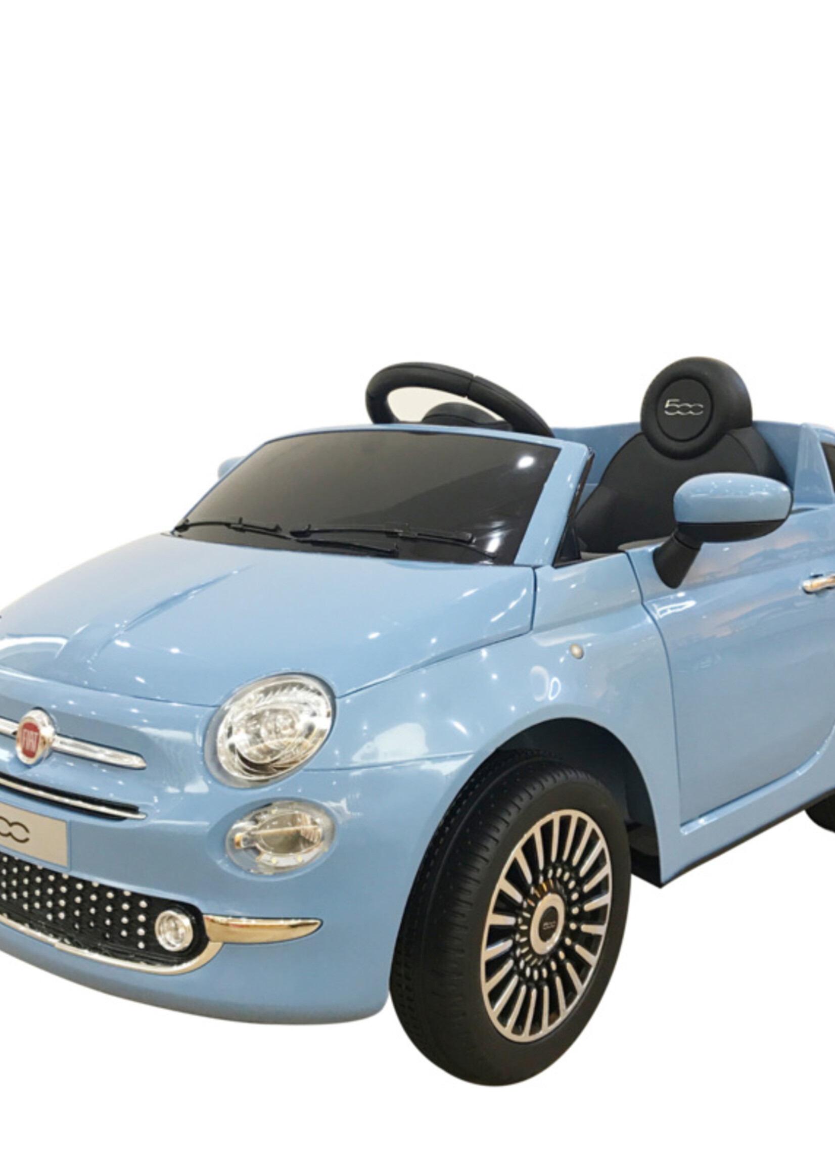 Fiat 500 blauwe elektrische Kinderauto