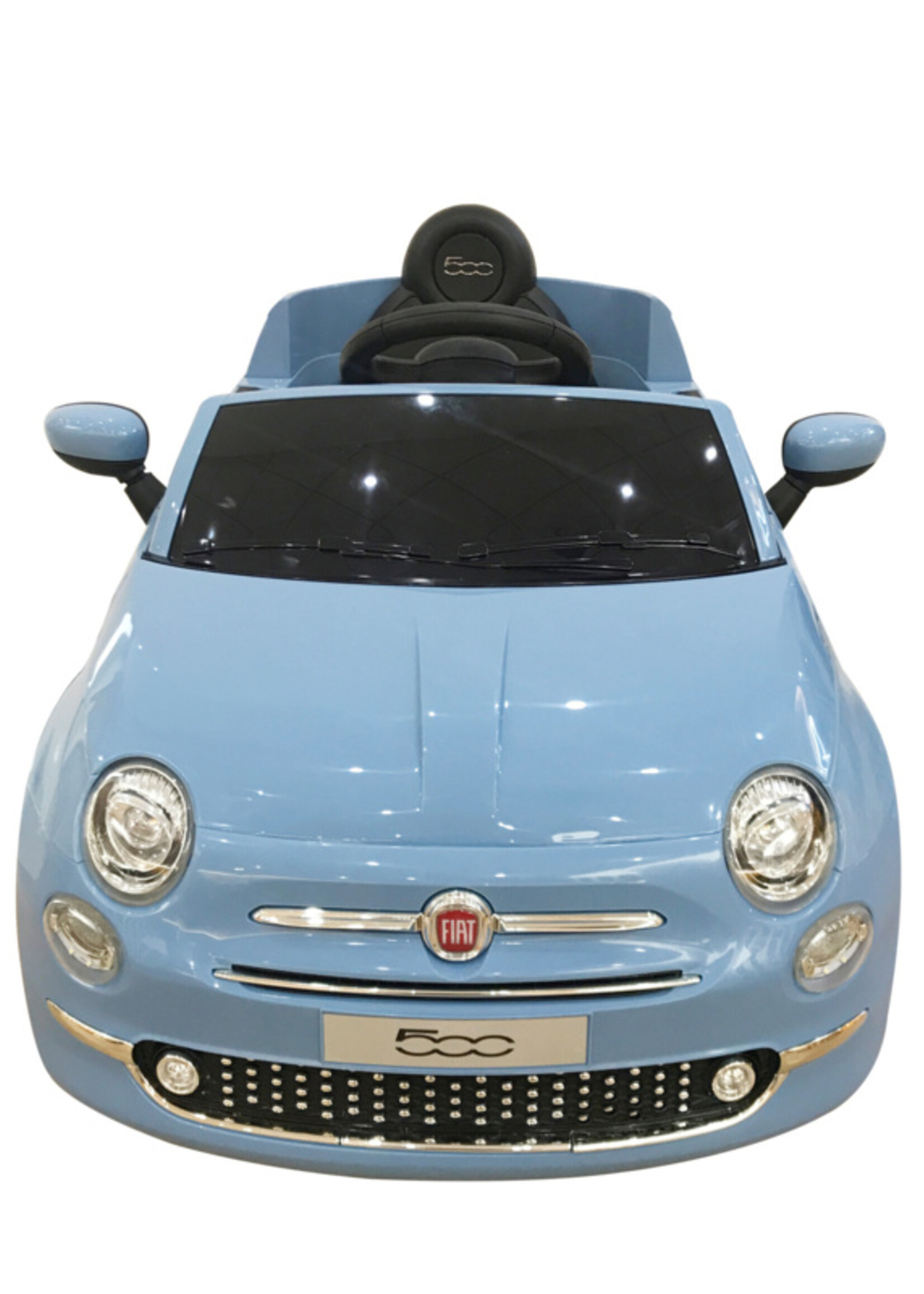 Fiat 500 blauwe elektrische Kinderauto