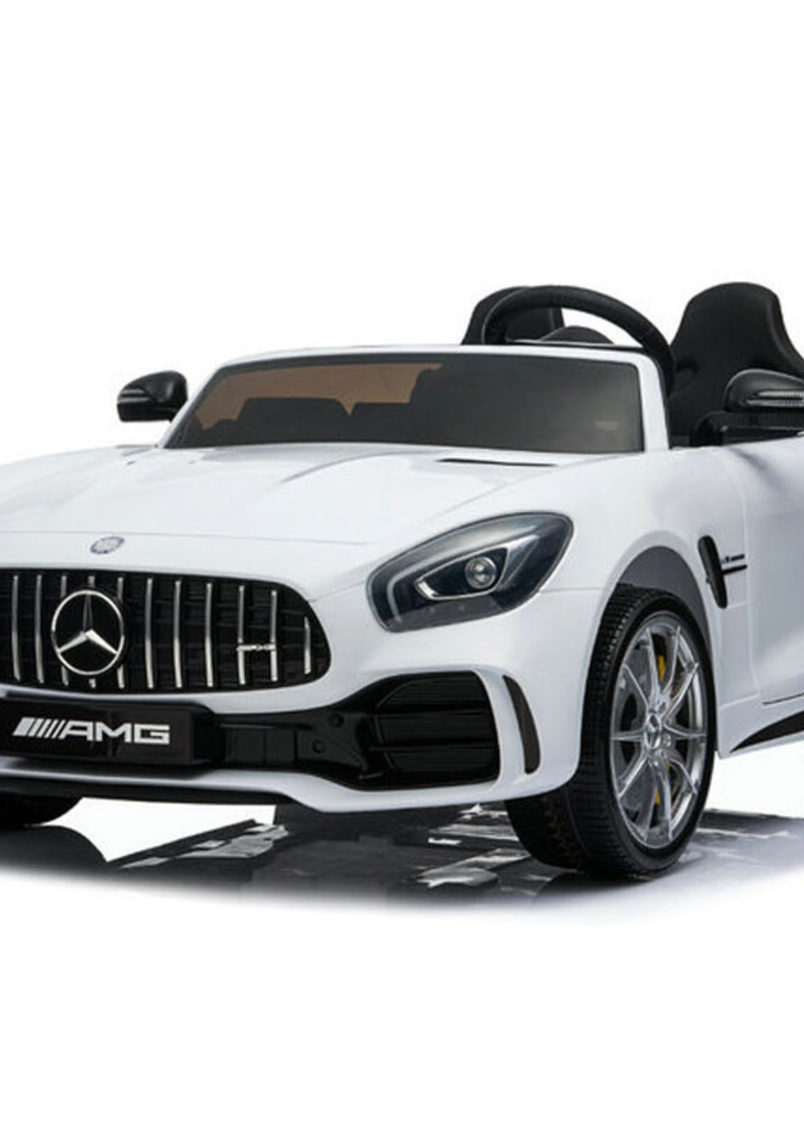 Mercedes GTR 2-zits witte kinderauto