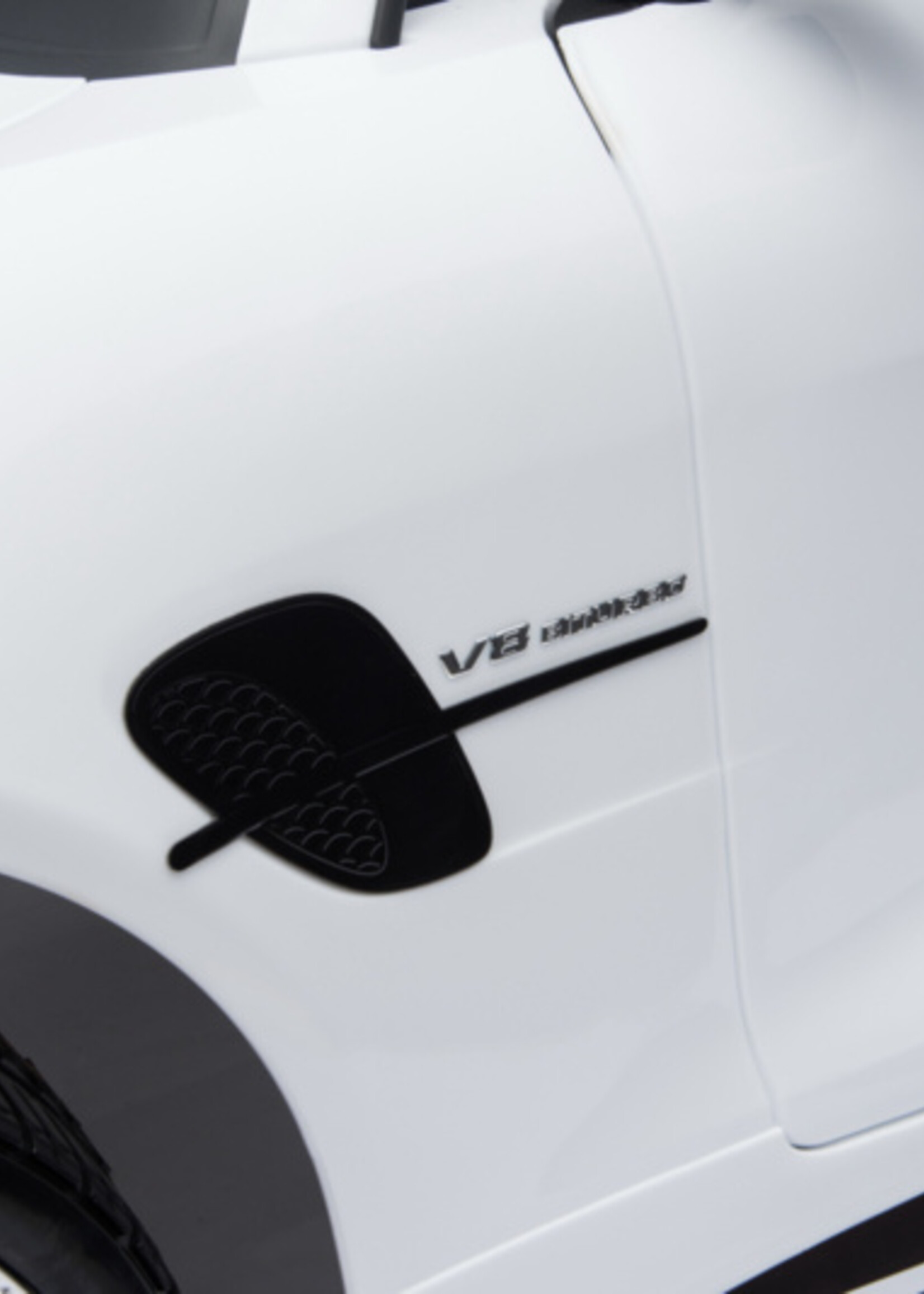 Mercedes GTR 2-zits witte kinderauto