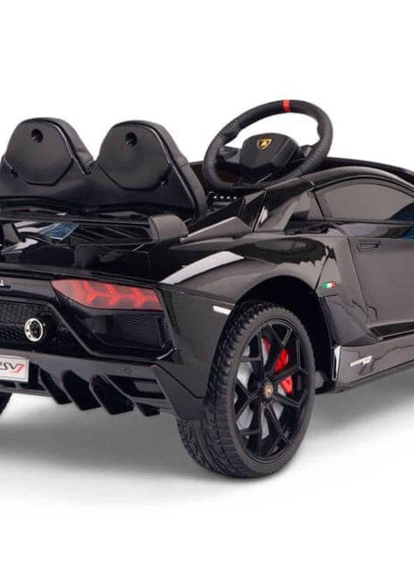 Lamborghini Aventador zwarte elektrische Kinderauto