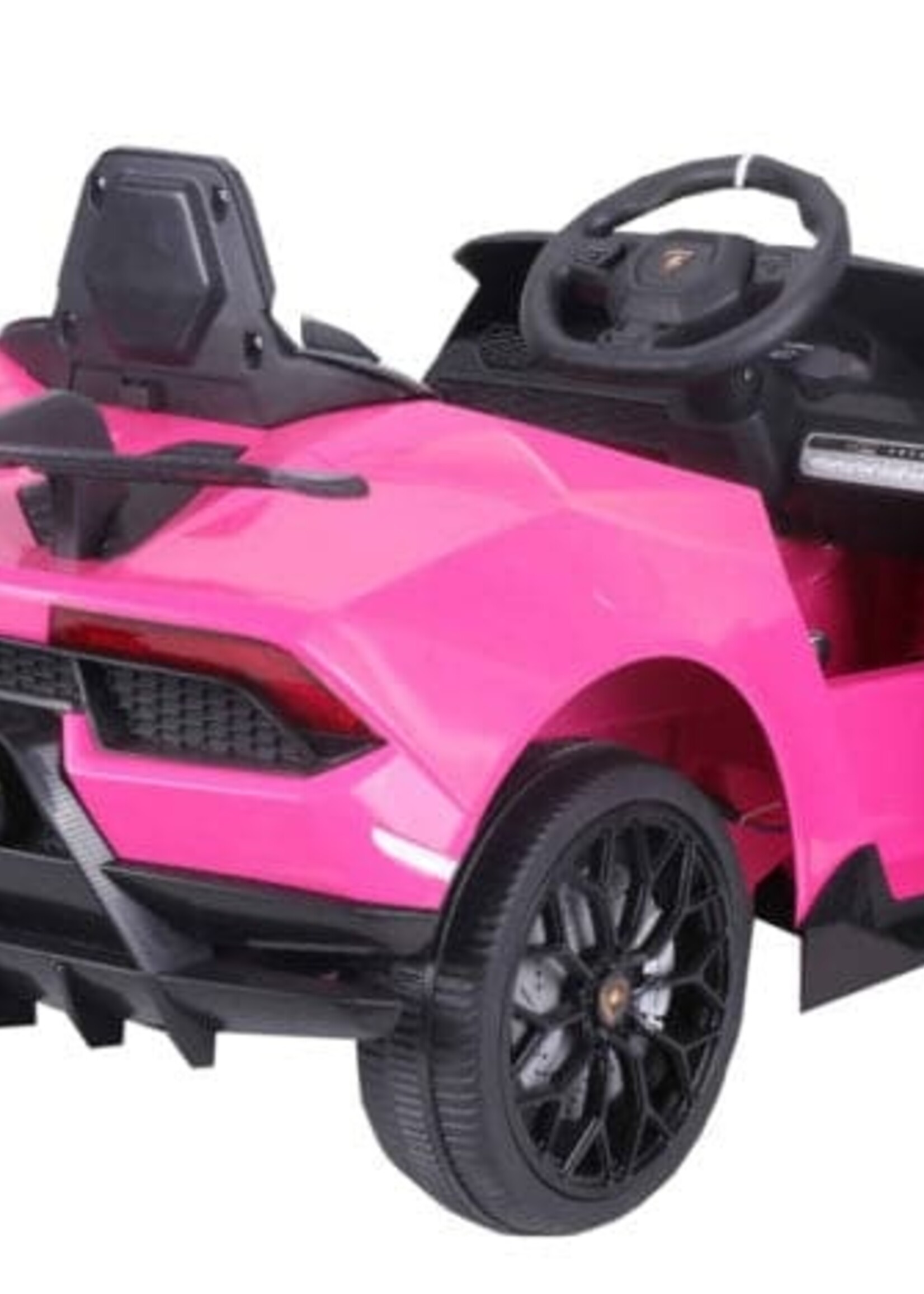 Lamborghini Huracan roze elektrische Kinderauto