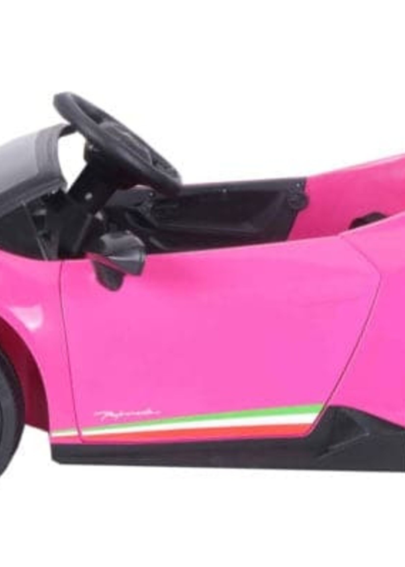 Lamborghini Huracan roze elektrische Kinderauto