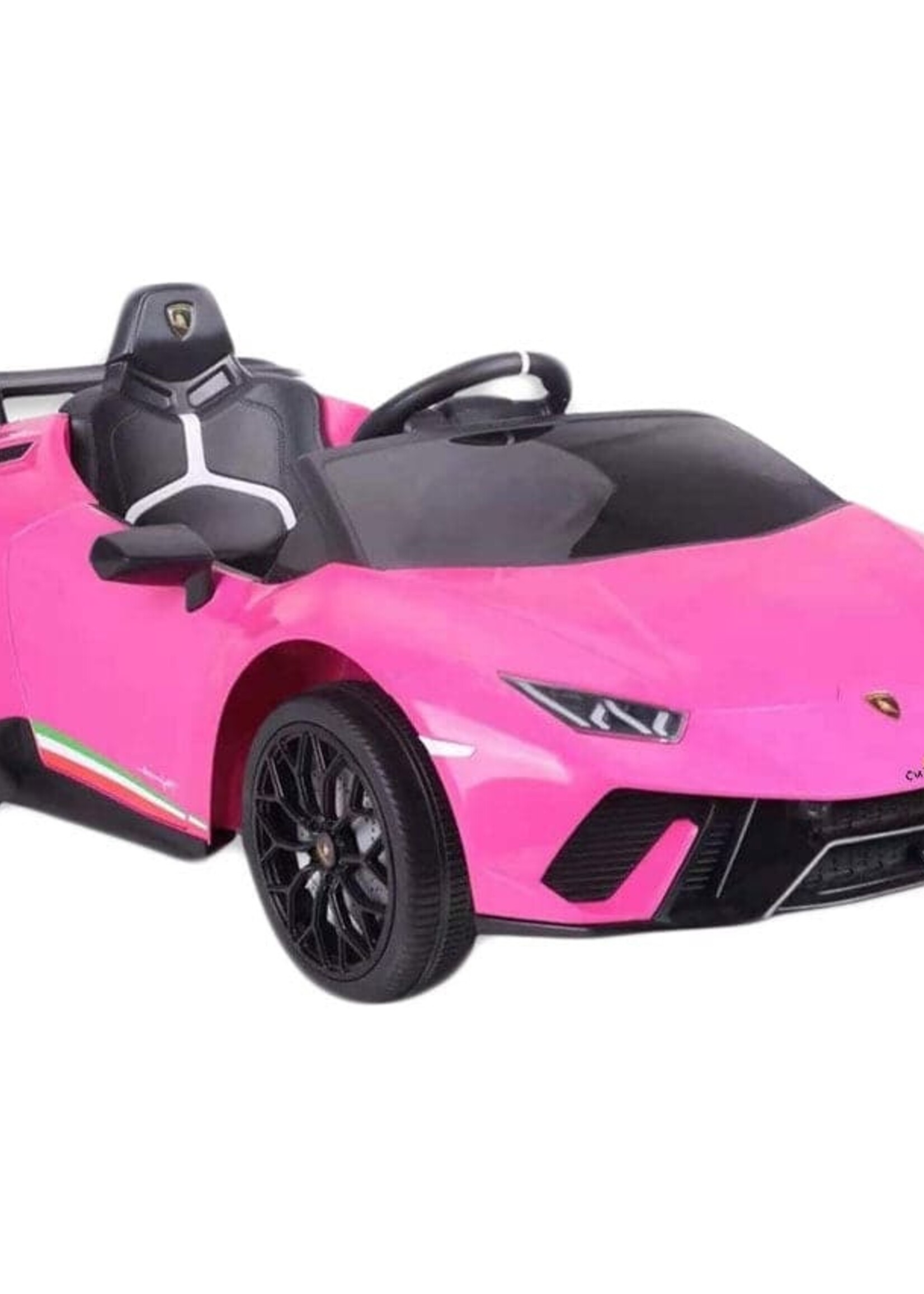 Lamborghini Huracan roze elektrische Kinderauto