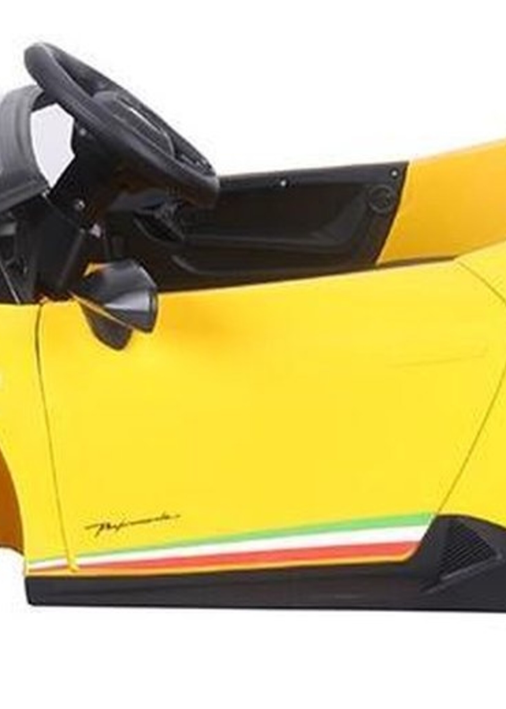 Lamborghini Huracan gele elektrische Kinderauto