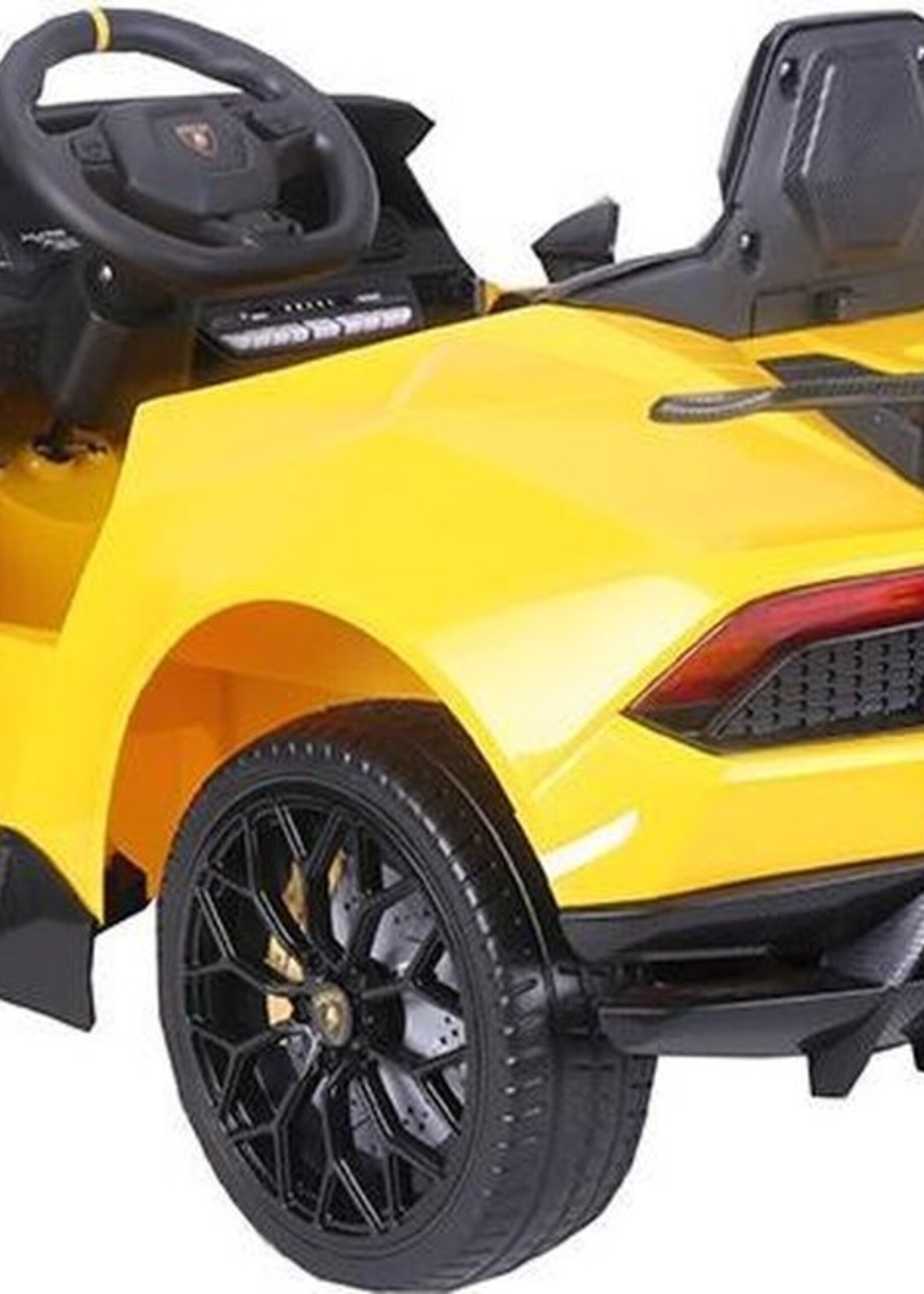 Lamborghini Huracan gele elektrische Kinderauto