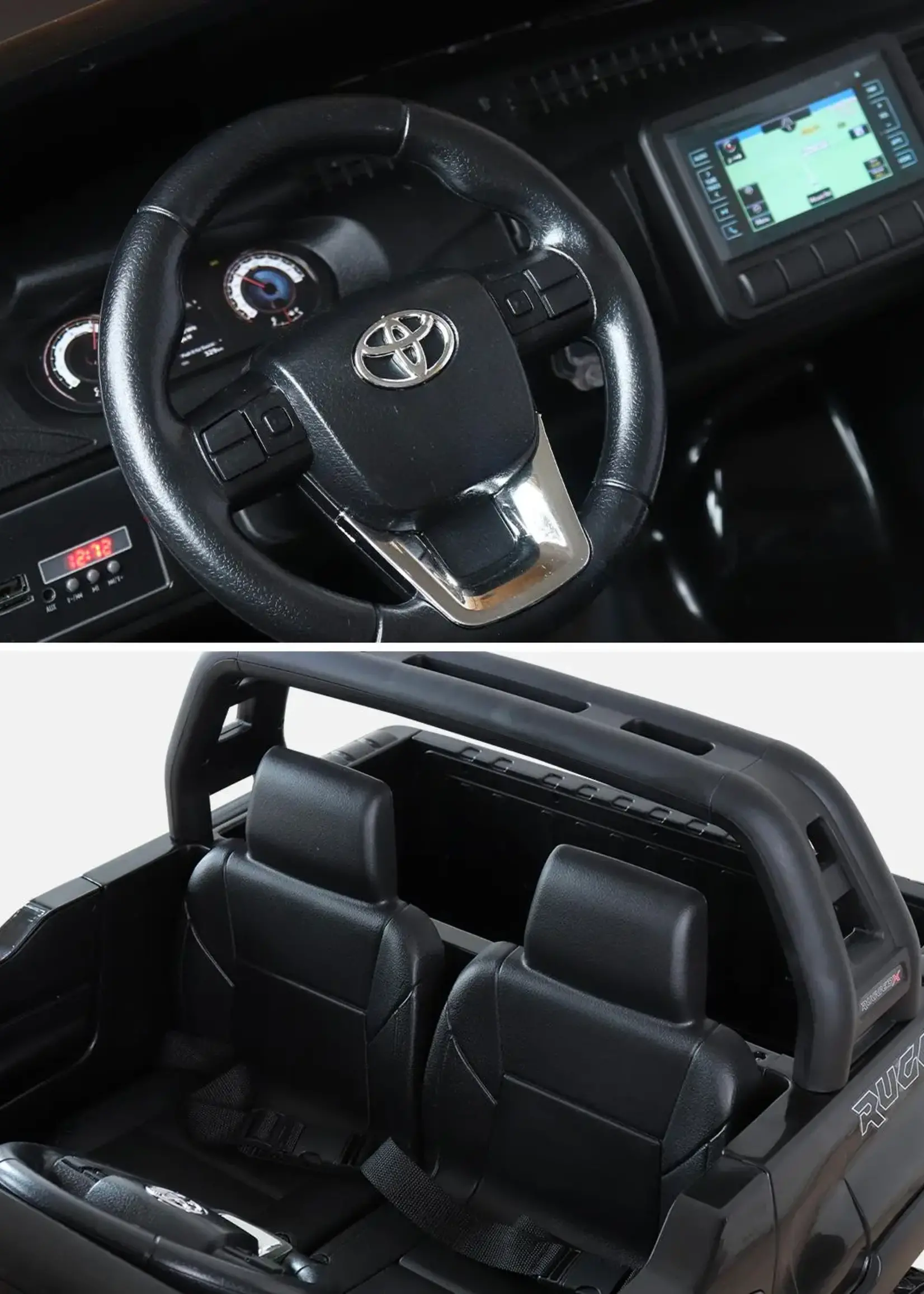 Toyota Hi-Lux zwarte Kinderauto