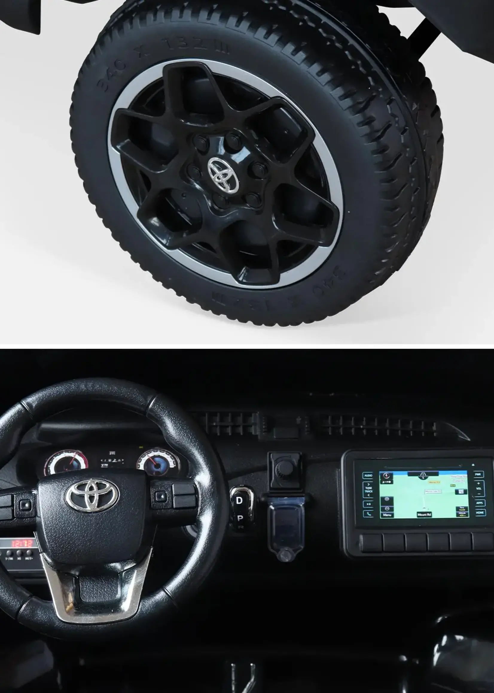 Toyota Hi-Lux zwarte Kinderauto