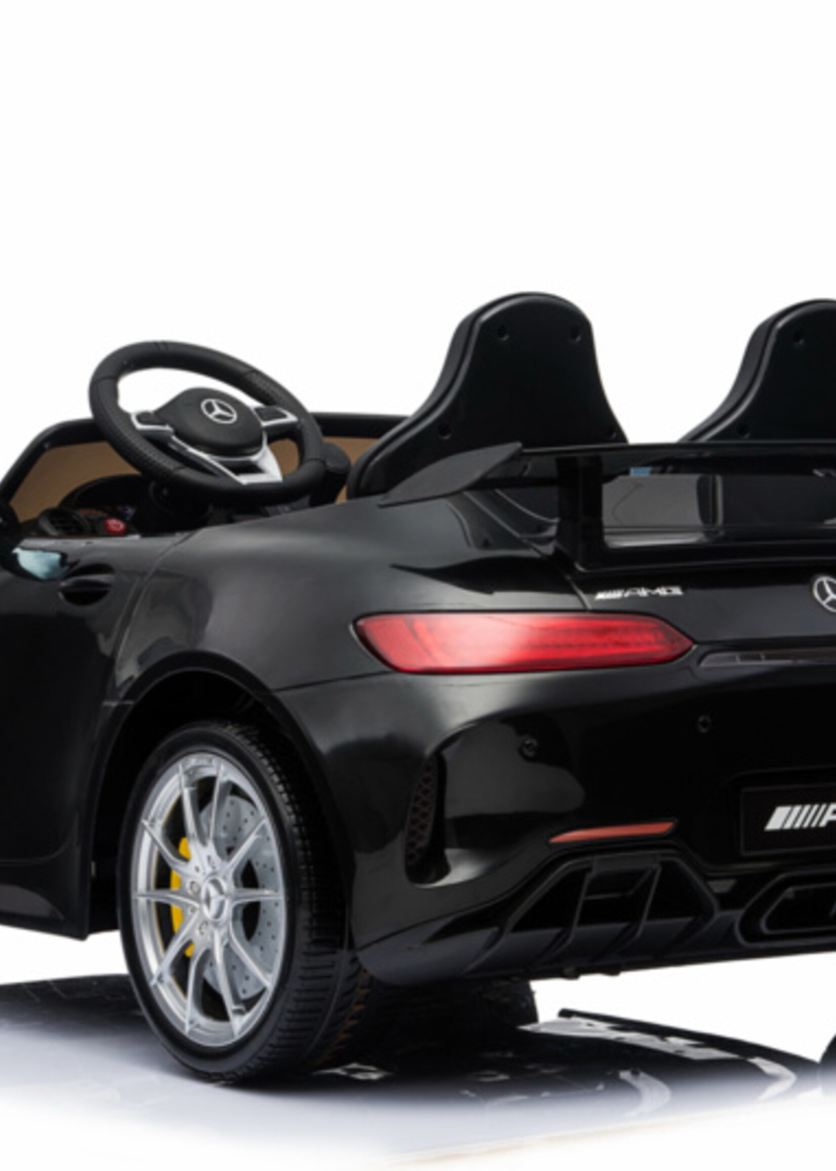 Mercedes GTR 2-zits zwarte kinderauto