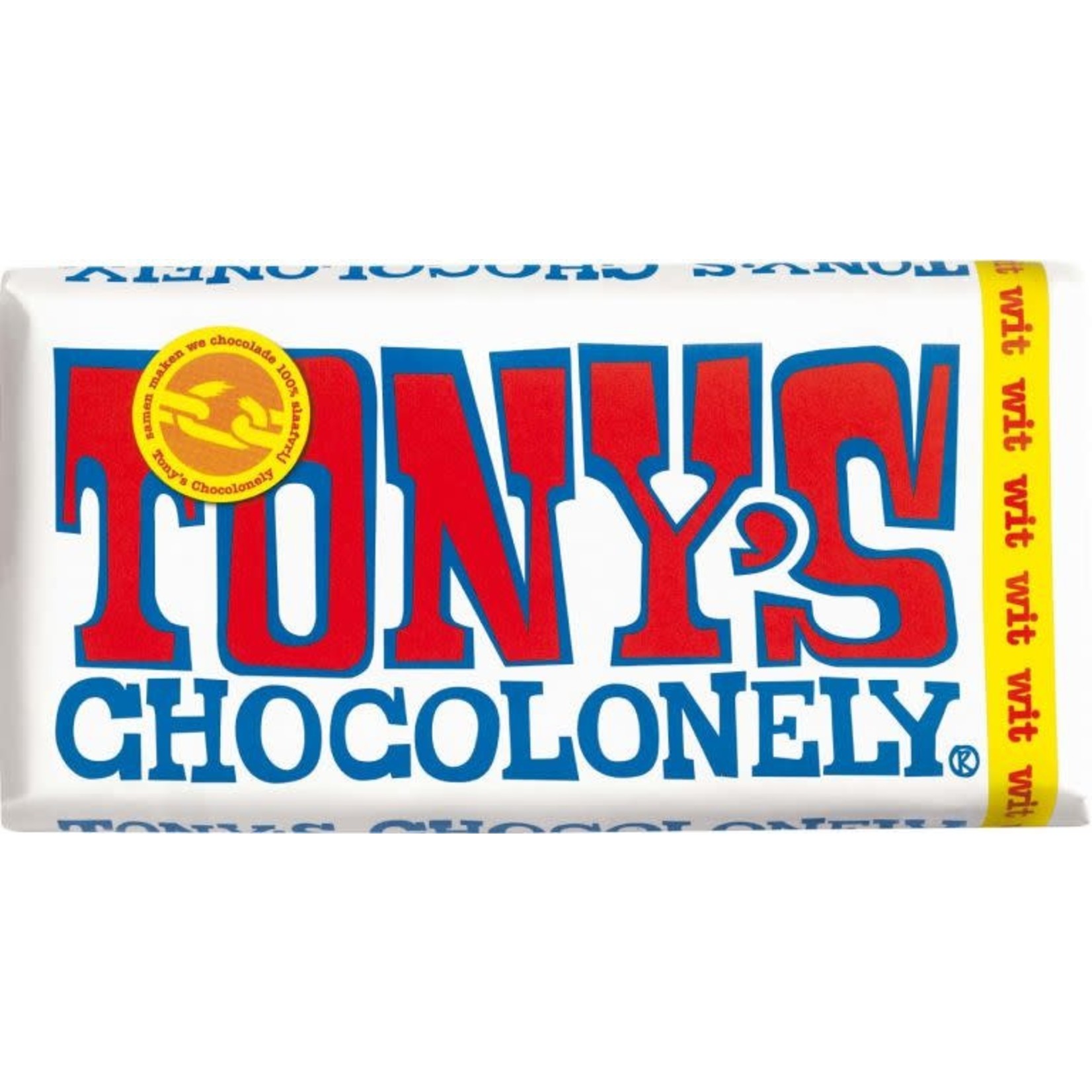 Tony's Chocolonely Tony's Wit. reep 180g