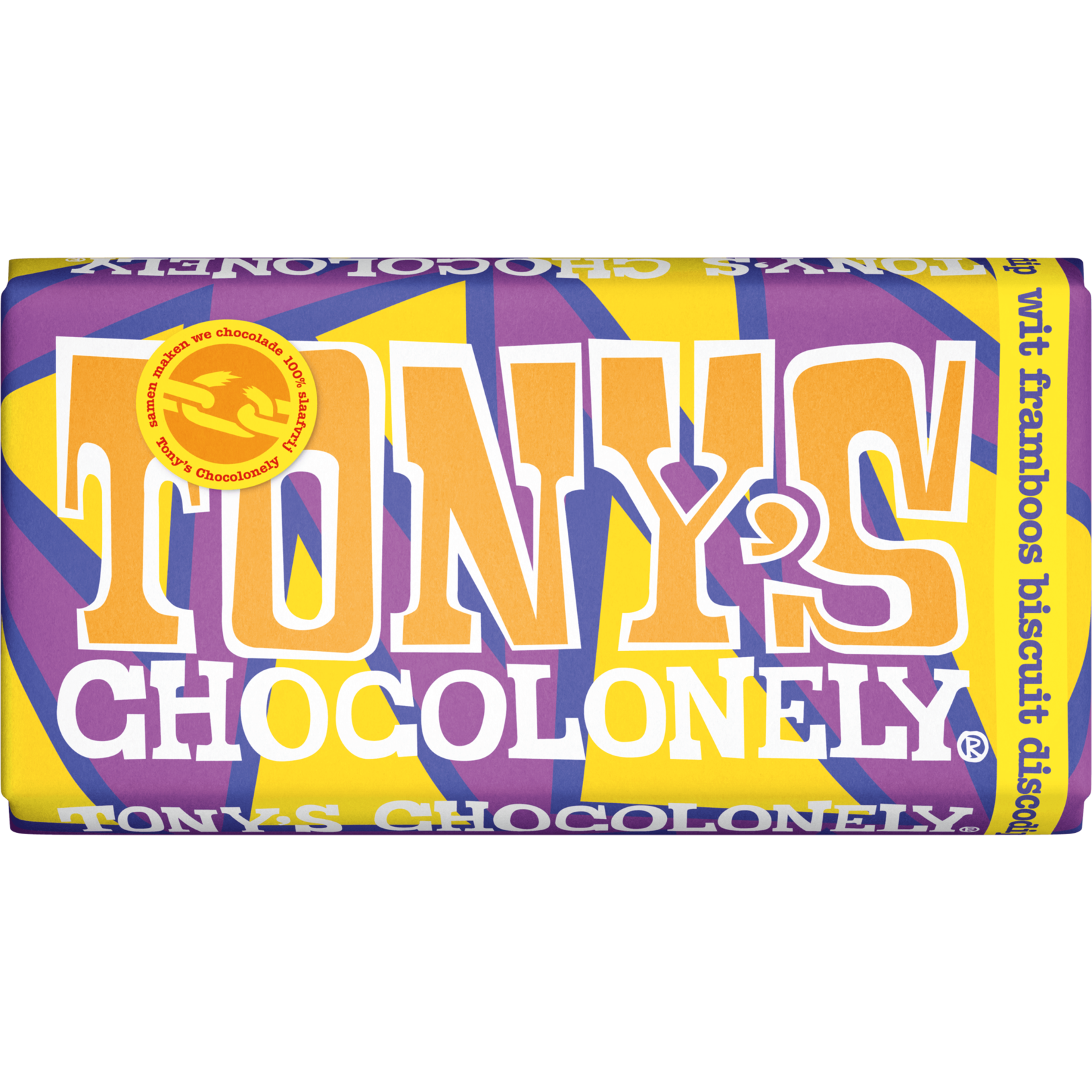 Tony's Chocolonely Tony's Wit Framb Biscuit Discodip