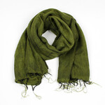 Sjaal met Verhaal Sjaal Legergroen