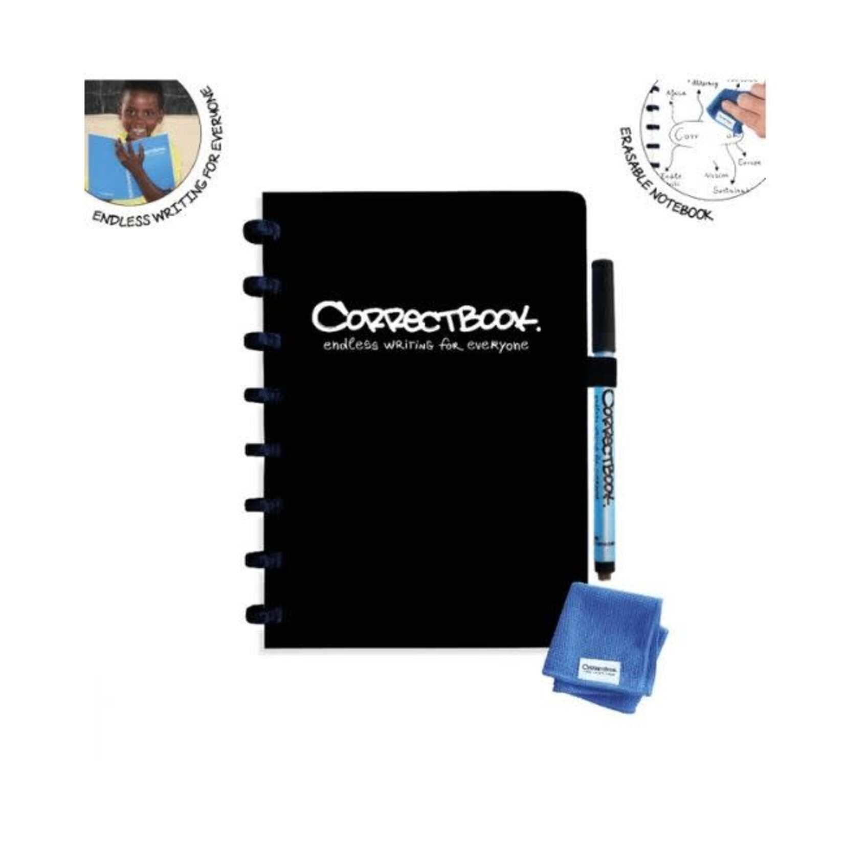 Correctbook CB A5 - Blanco - Zwart