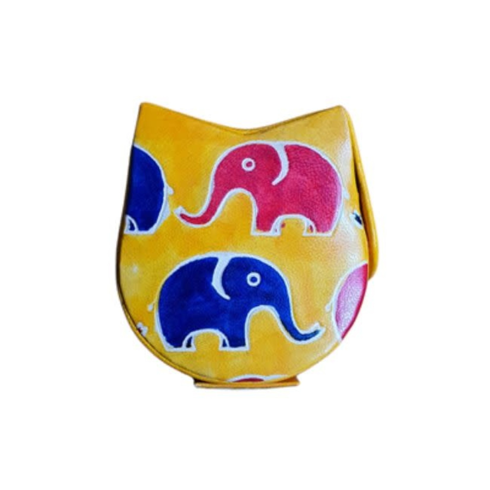 Wilma's Fair Trade C Spaarpot Olifant rood/blauw