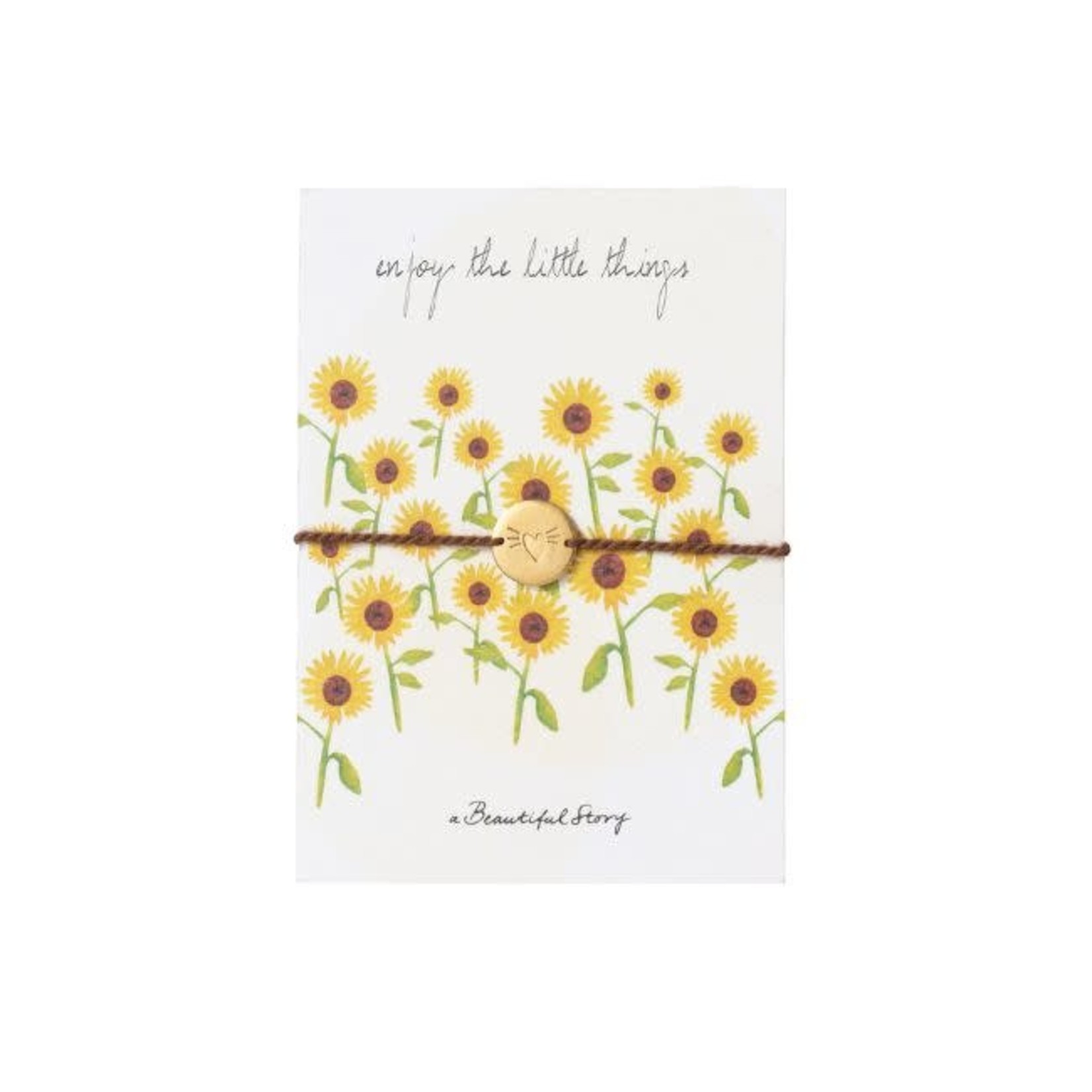 A Beautiful Story Jewelry Postcard Sunflowers