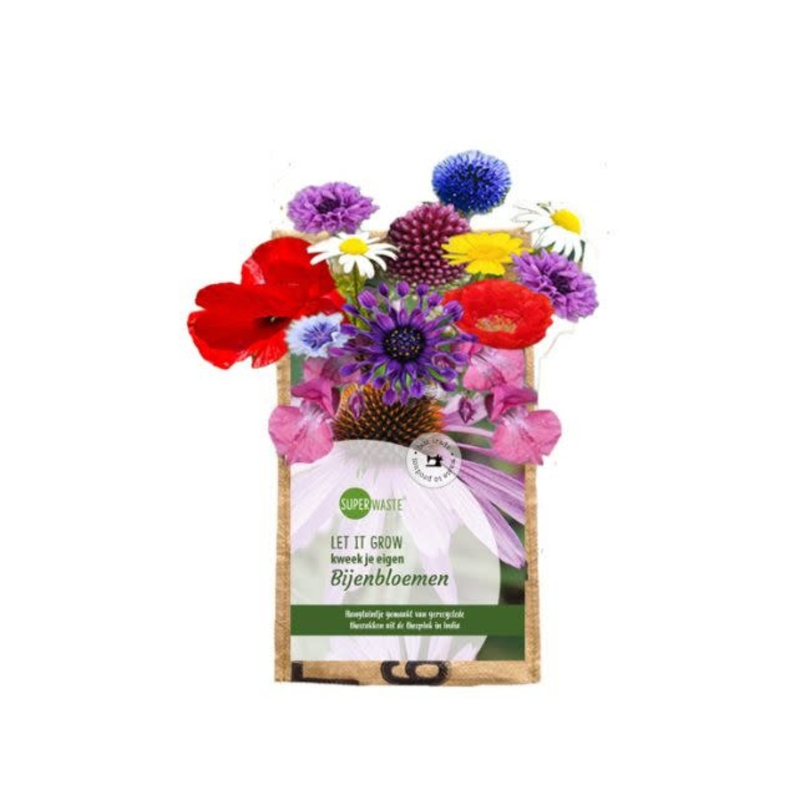 SuperWaste Let it Grow Hangtuintje Bijenbloemen