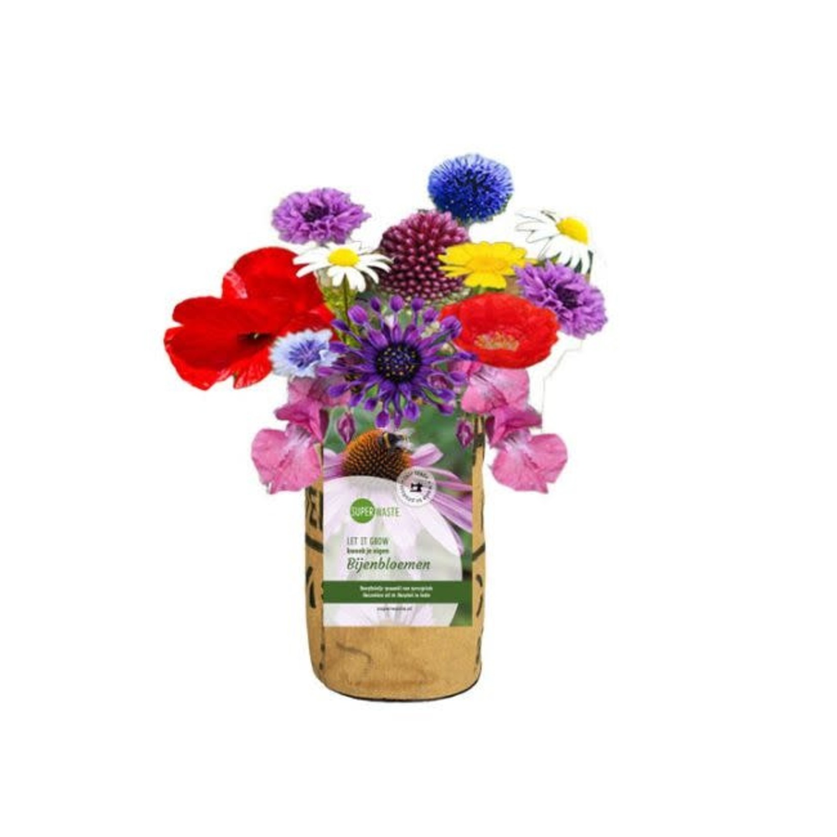 SuperWaste Let it Grow Kweektuintje Bijenbloemen