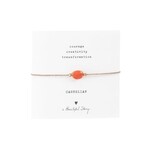 A Beautiful Story Orange the world - Gemstone Card Carnelian