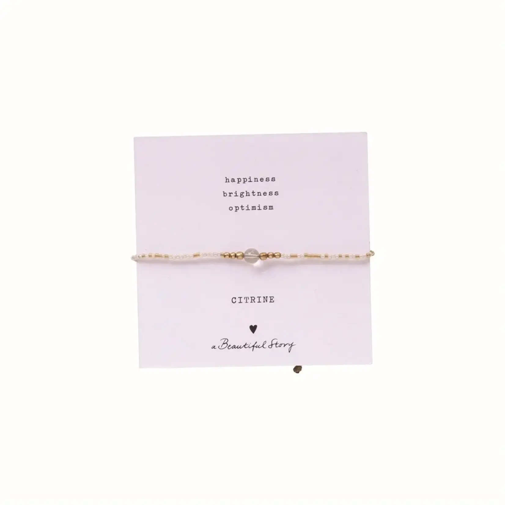 A Beautiful Story Iris Card Citrine Bracelet GC