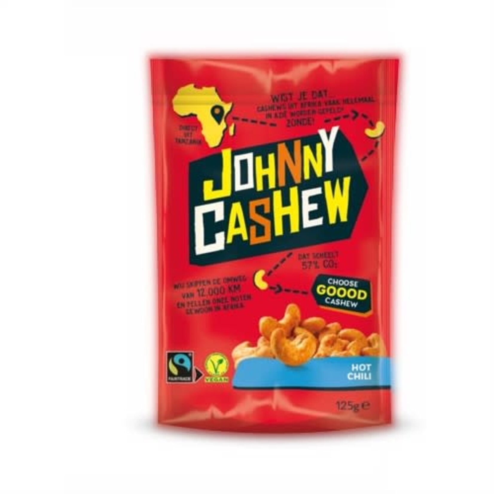 Johnny cashew Johnny Cashew Hot Chili 125gr