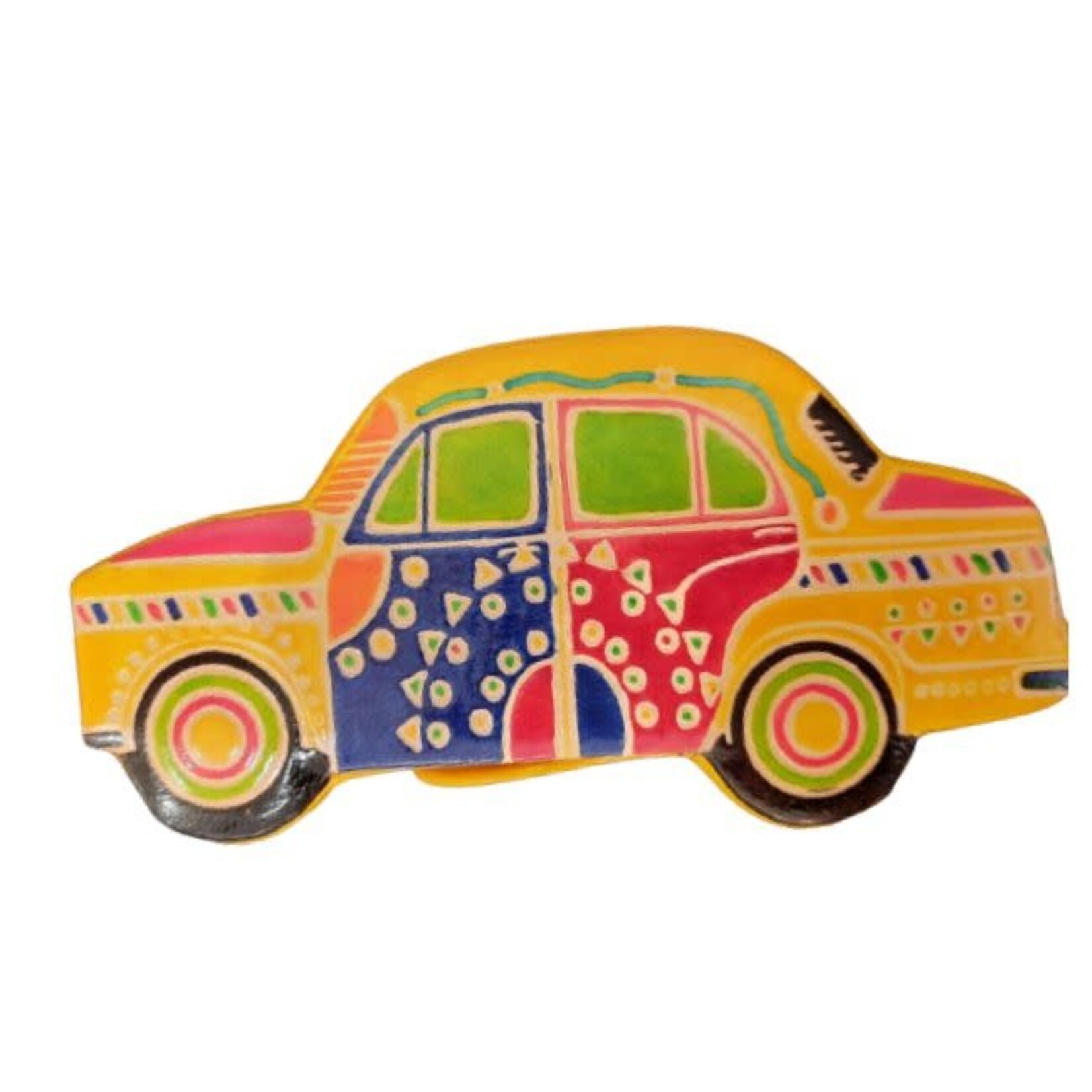 Wilma's Fair Trade C Spaarpot Auto Geel