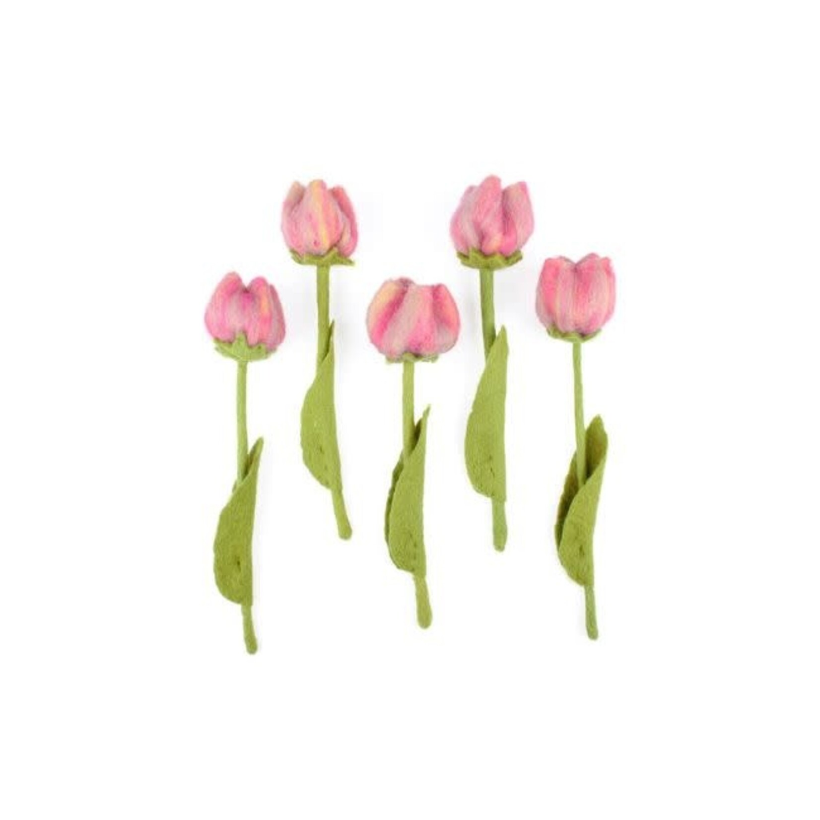 Sjaal met Verhaal Bloem: Tulp Romy - licht roze