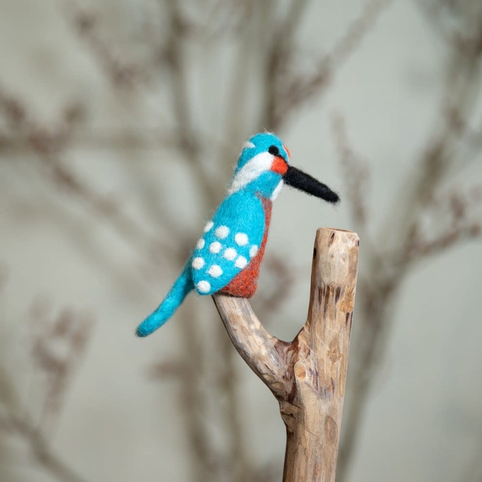 Sjaal met Verhaal Vingerpopje Ijsvogel 3D