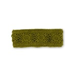 Sjaal met Verhaal Haarband Granny Square Legergroen