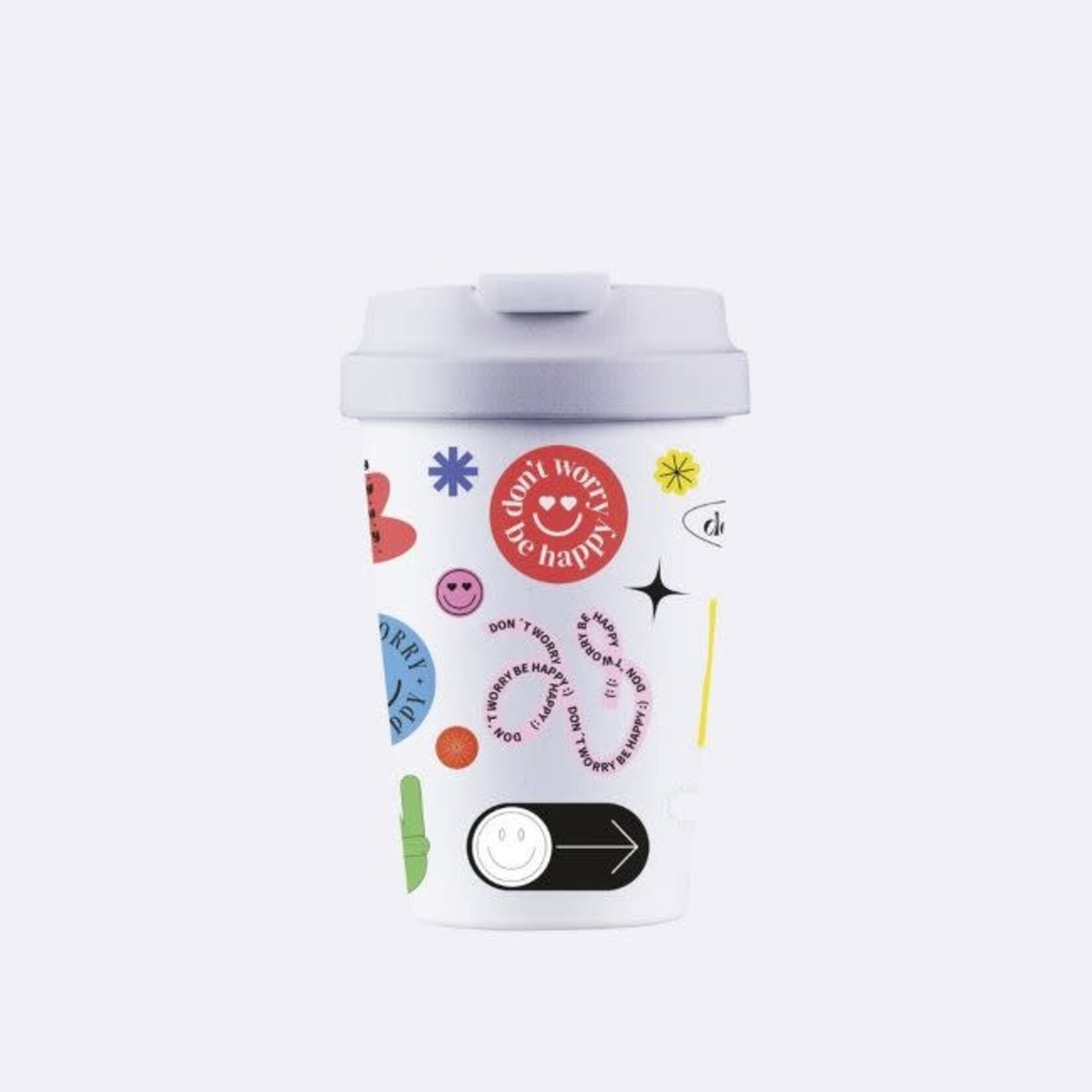Bioloco BioLoco beker to go -don't worry