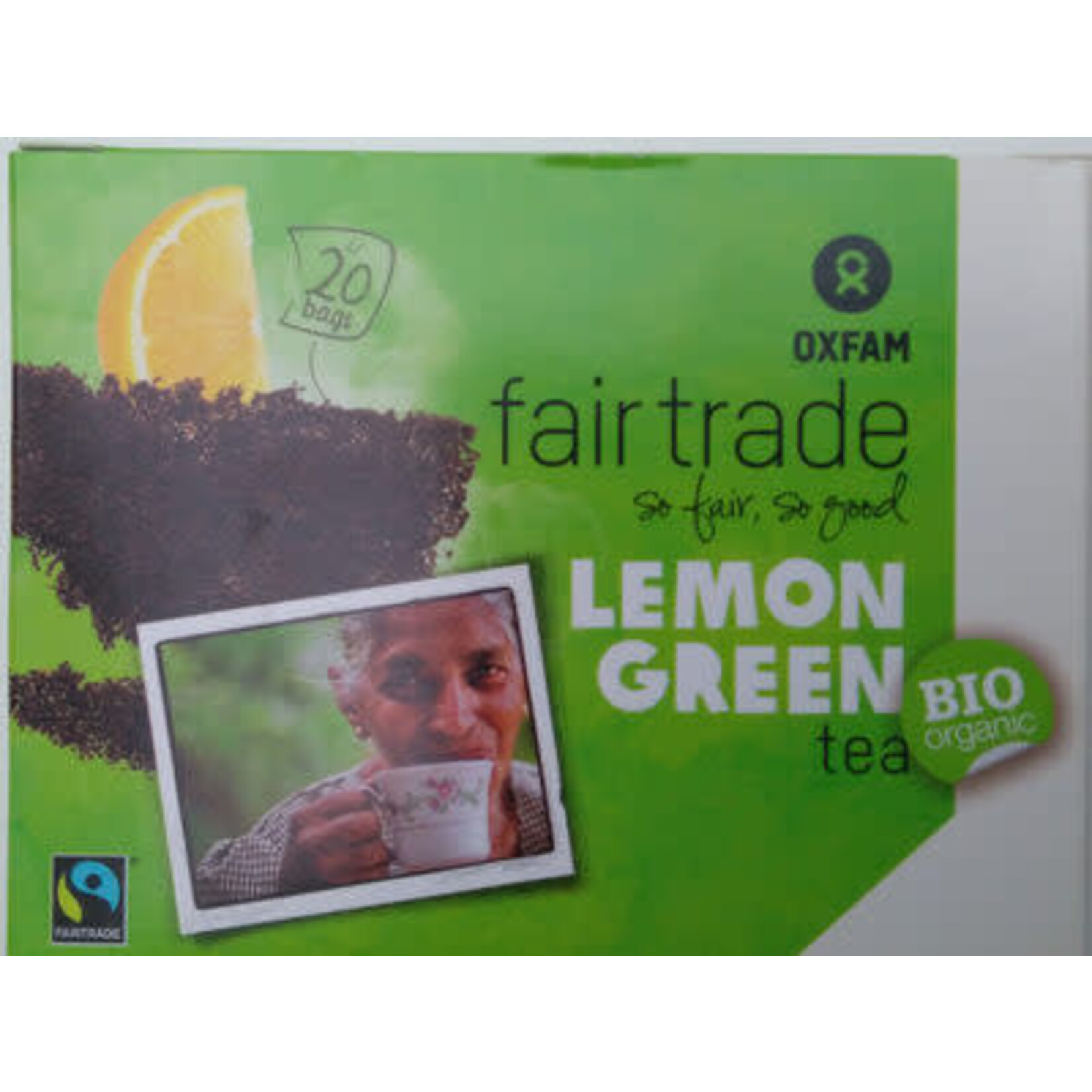 oxfam fair trade Groene thee Citroen 20x bio