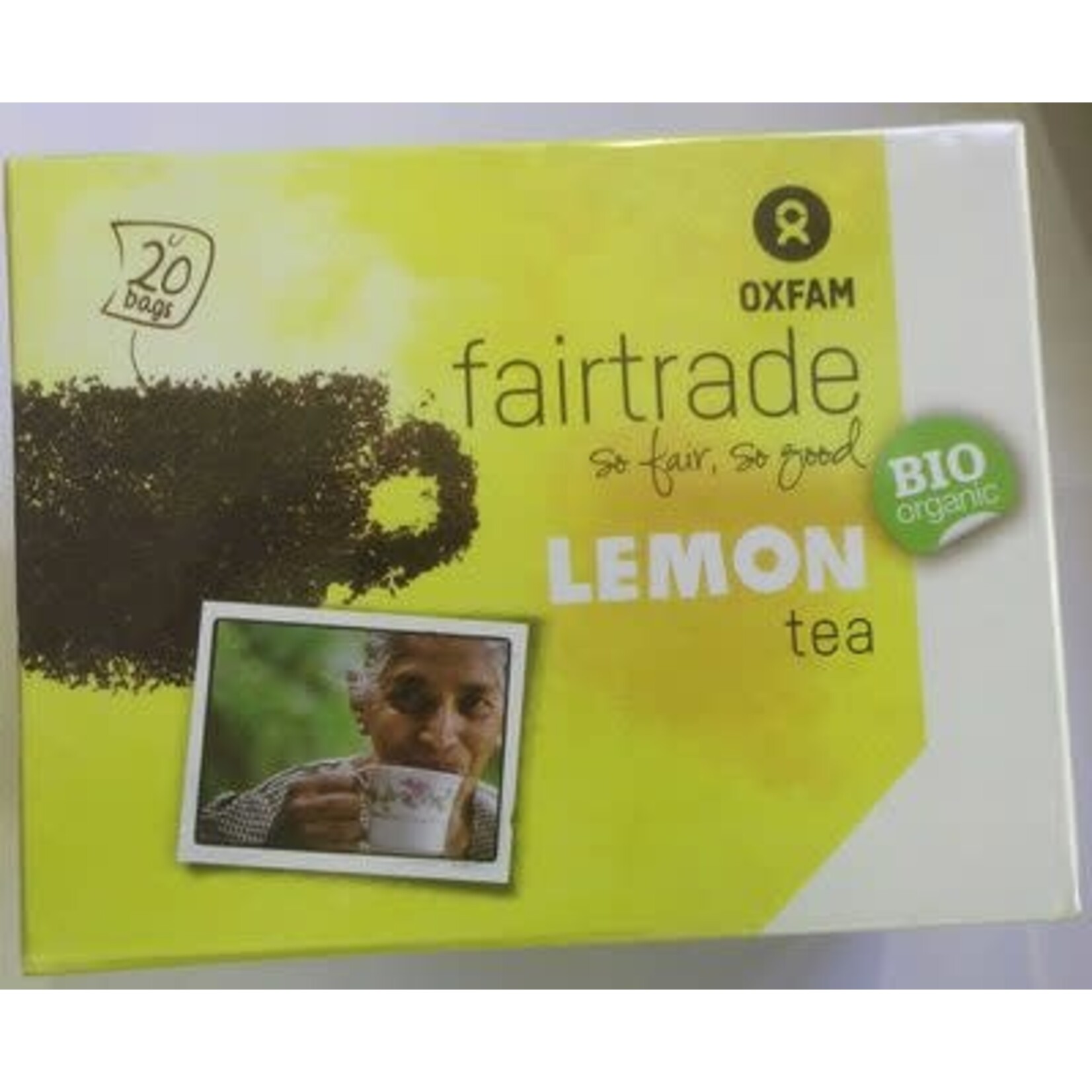 oxfam fair trade Zwarte thee Citroen 20x bio