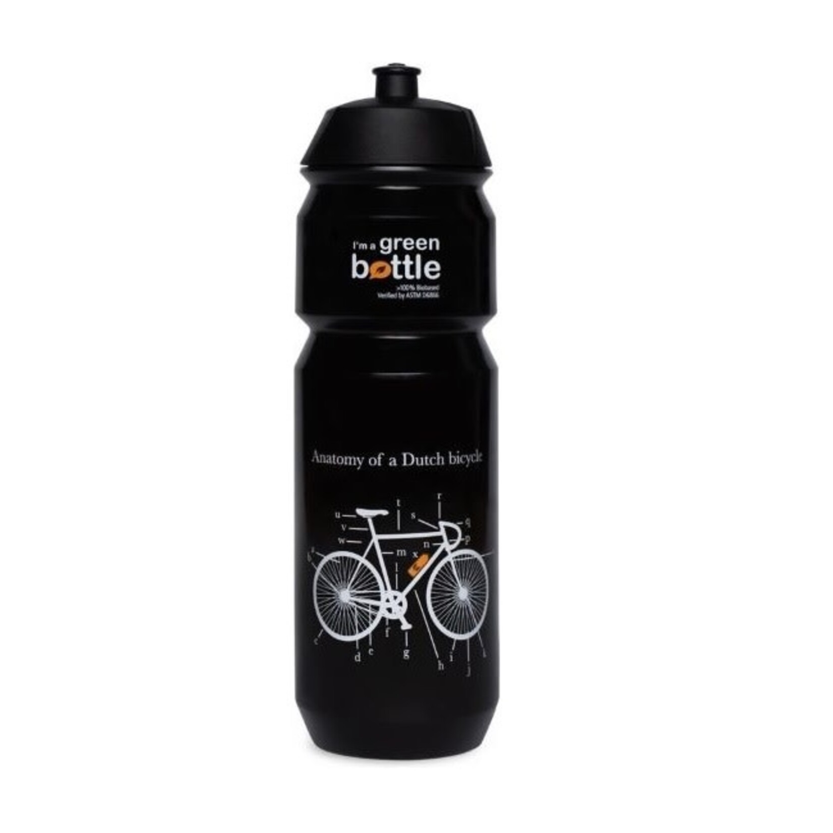 Retulp Tulper Bio Bidon 750ml  'Anatomie van een Hollandse fiets' Zwart