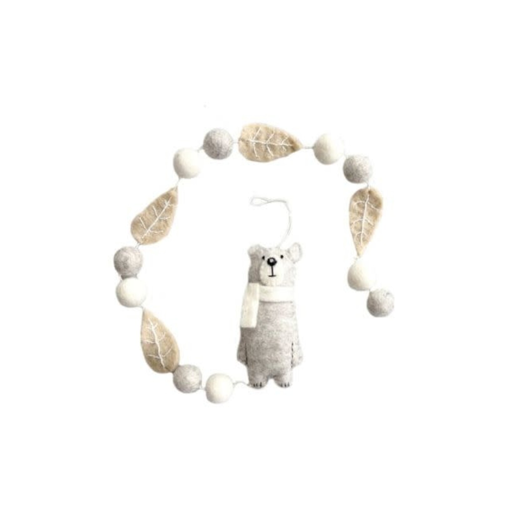 Beyoona Vilt Slinger Beertje grijs