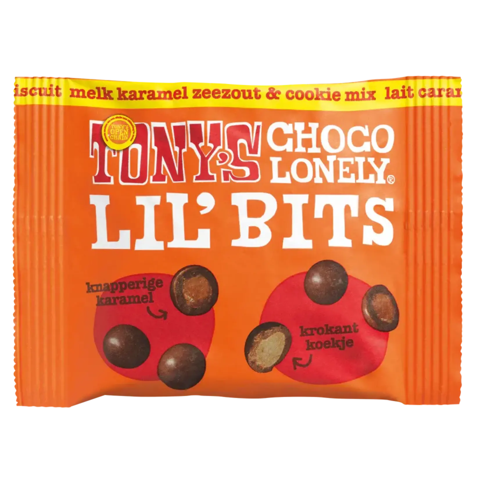 Tony's Chocolonely Lil'Bits Karamel Zeezout 40gr