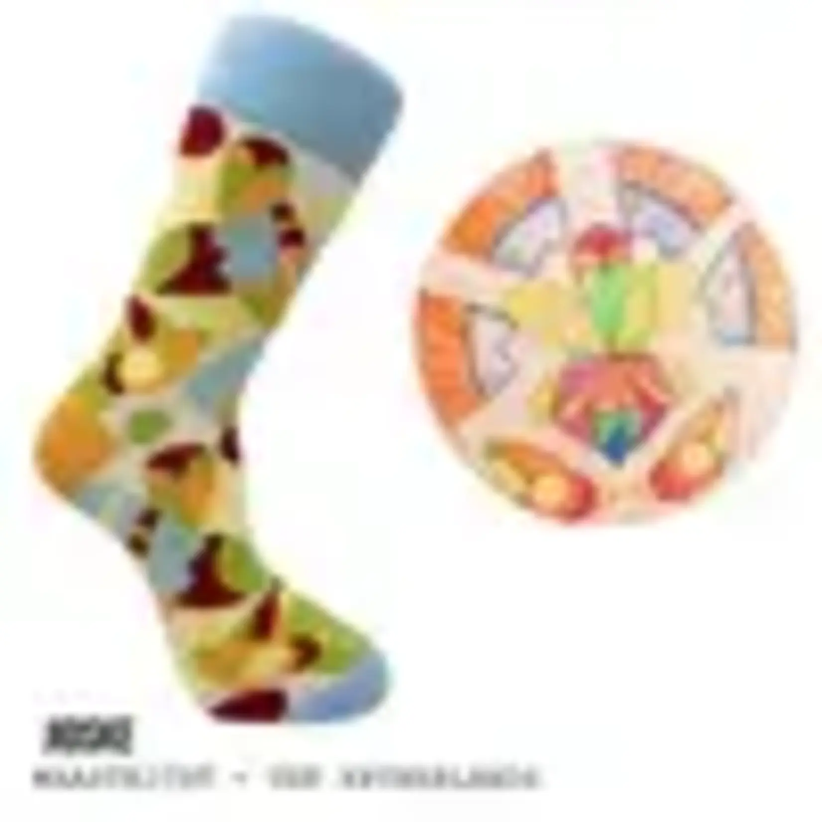 Letsdogoods Sokken Jidske Vissen en vogels mt 36-40