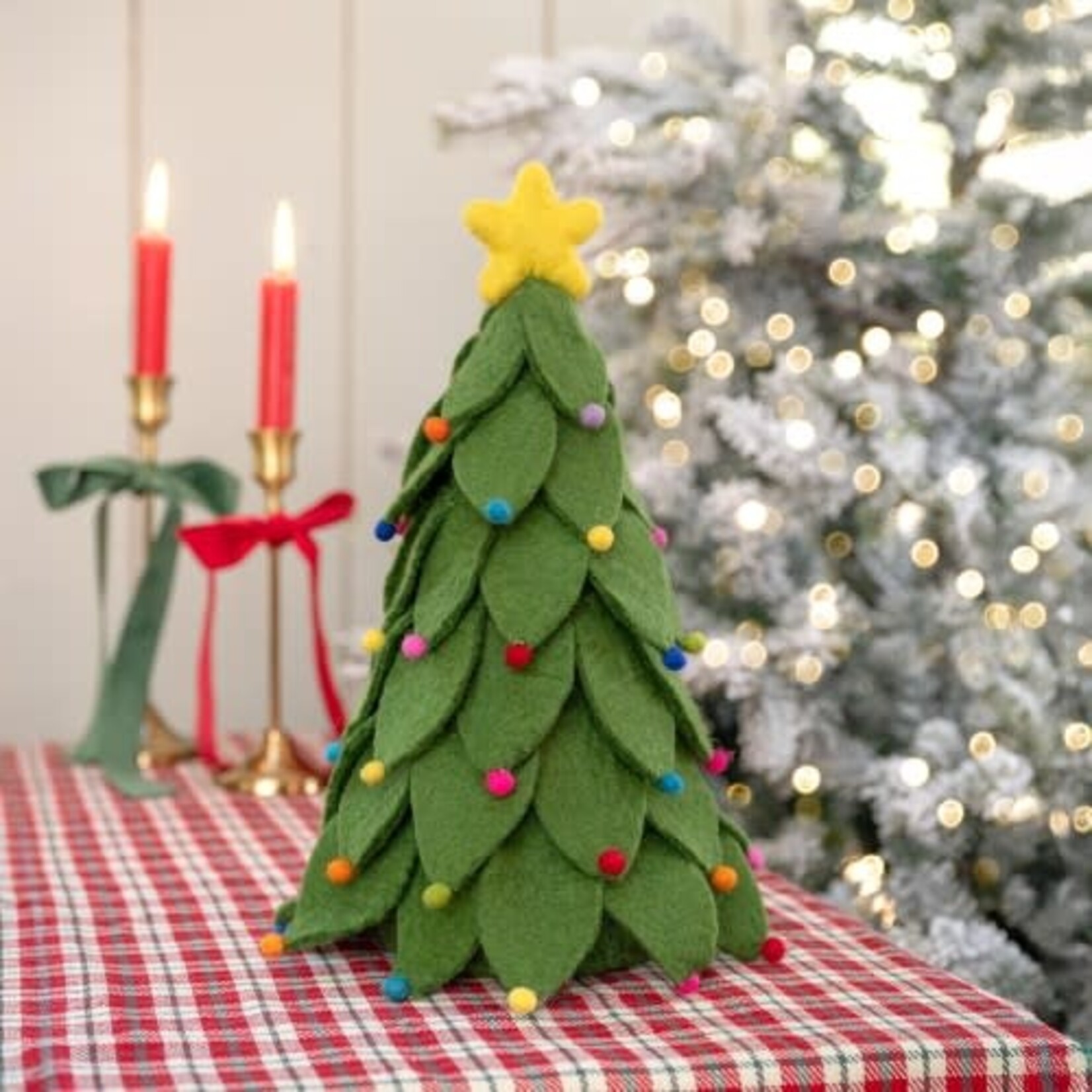 Sjaal met Verhaal Decoratie Kerstboom Groen Multicolor
