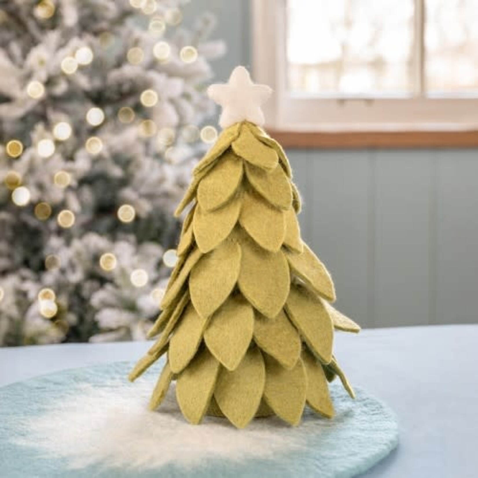 Sjaal met Verhaal Decoratie Kerstboom Lichtgroen