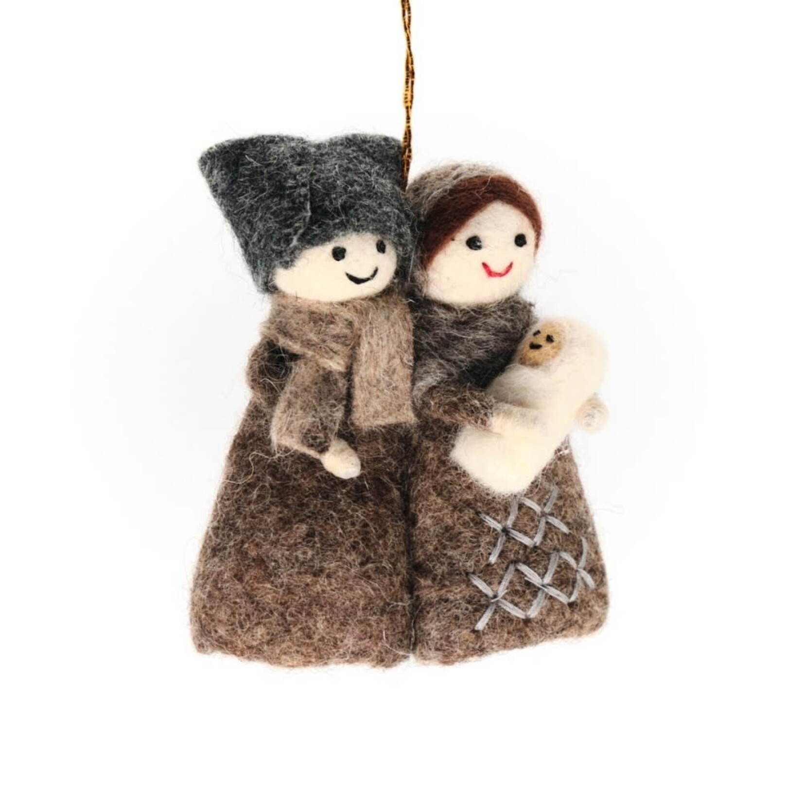 Sjaal met Verhaal Hanger Jozef en Maria Naturel