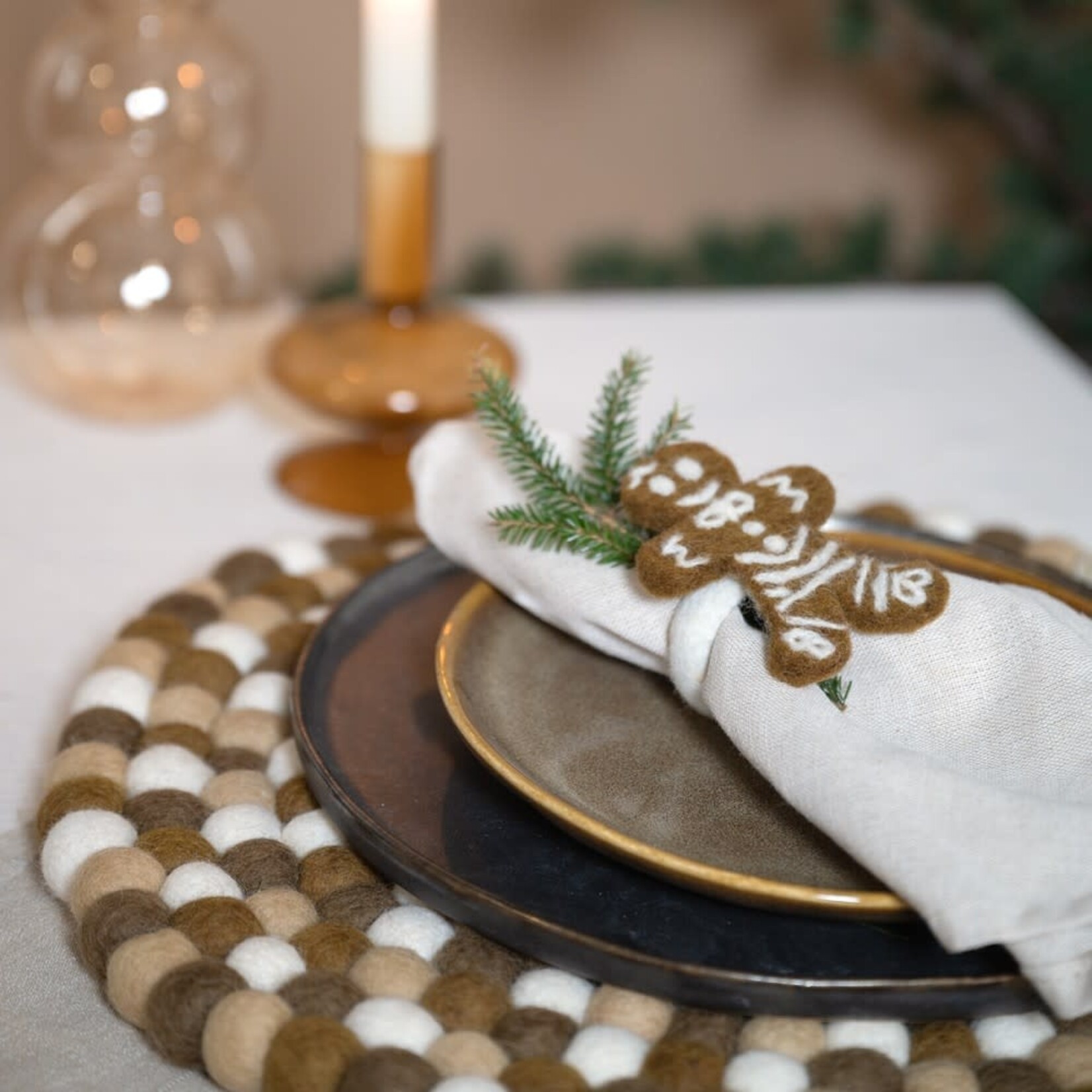 Sjaal met Verhaal Servetring Gingerbread