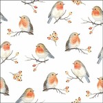 Ambiente Cocktail Servetten (12,5x12,5 cm) Roodborstje