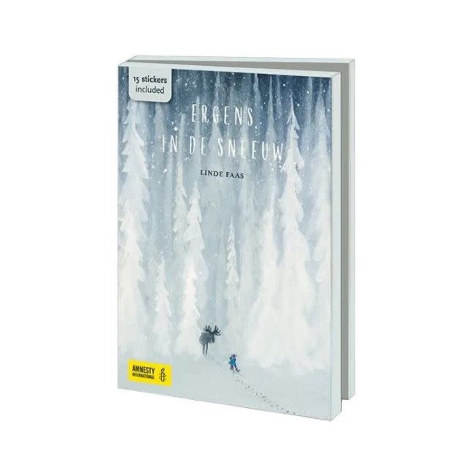Amnesty International Kerstkaarten Linde Faas Ergens in de sneeuw