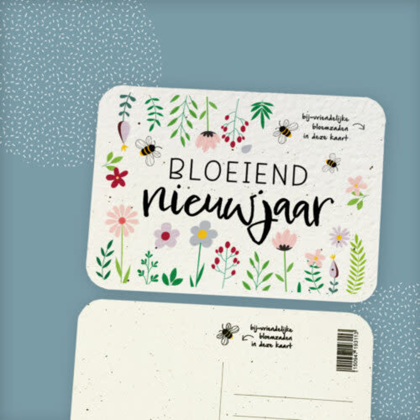 BloomyourMessage Bloeikaart: Bloeiend Nieuwjaar