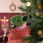 Sjaal met Verhaal Hanger Kolibrie Lila-Groen