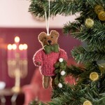 Sjaal met Verhaal Hanger Meneer Beer Cyclaam