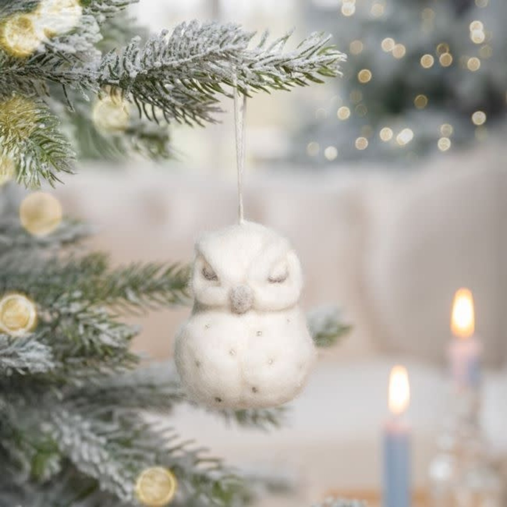 Sjaal met Verhaal Hanger Winter Sneeuwuil